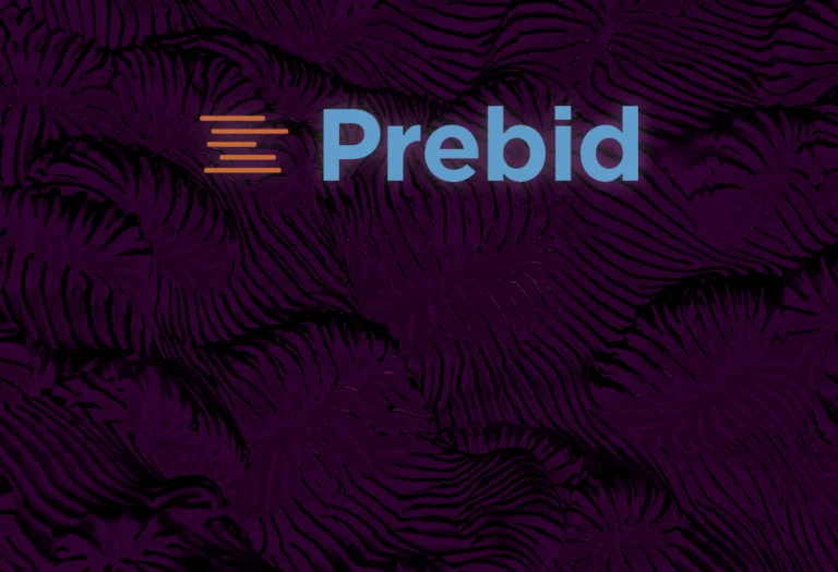 prebid logo on purple background